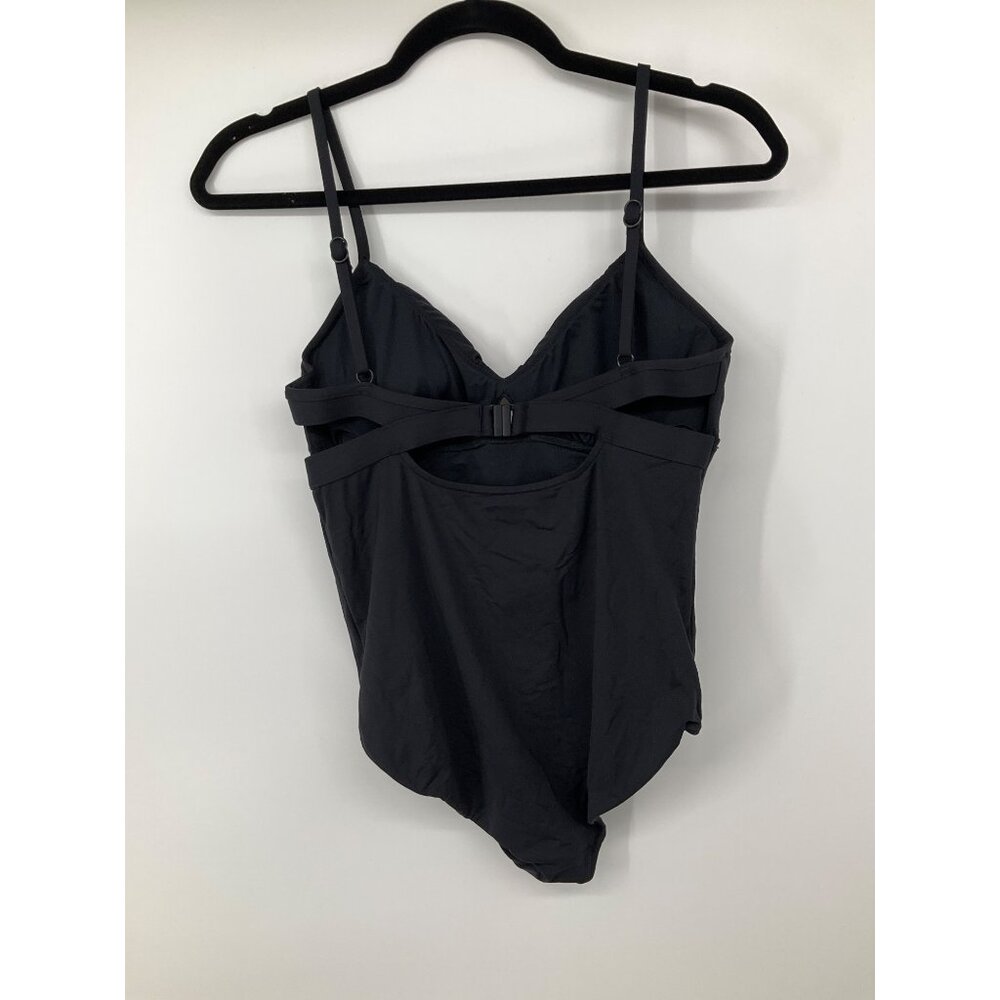 Seafolly Australia size 14 Black Open Back Women's One-piece - Picture 5 of 10